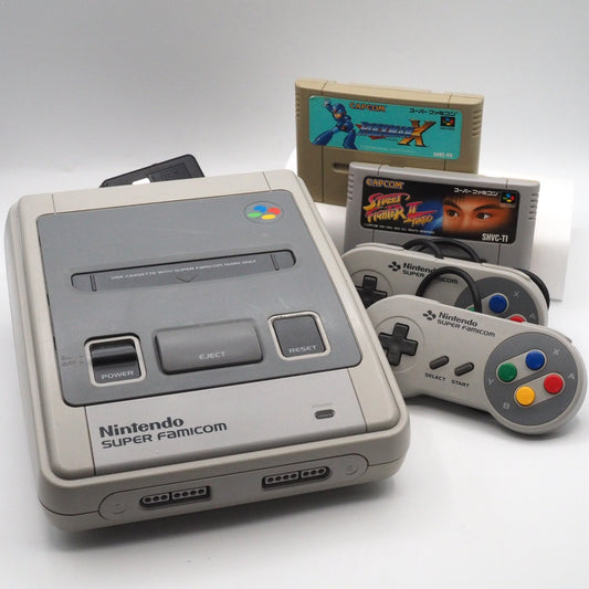 Used Nintendo Super Famicom Console CAPCOM 2-Game Bundle