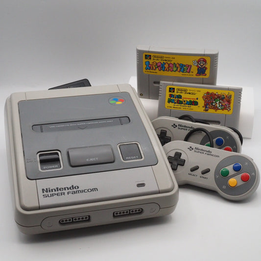 Used Nintendo Super Famicom Console System Super Mario All-Stars & World 2-Game Set