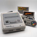 Used Nintendo Super Famicom Console System Teenage Mutant Ninja Turtles: Turtles in Time & The Rocketeer 2-Game Set