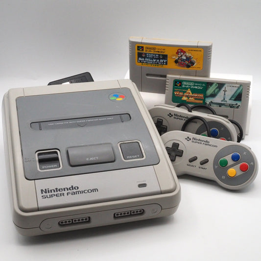 Used Nintendo Super Famicom Console System The Legend of Zelda: A Link to the Past & Super Mario Kart Bundle