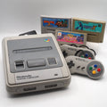 Used Nintendo Super Famicom Console Rockman X, Donkey Kong 2 & Gokujou Parodius! Bundle