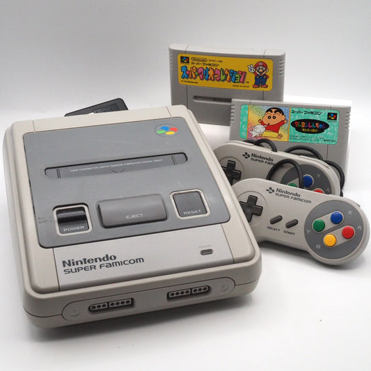 Used Nintendo Super Famicom Console Super Mario All-Stars & Crayon Shin-chan Bundle