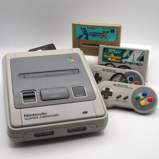 Used Nintendo Super Famicom Console Rockman X & Zelda: A Link to the Past Bundle