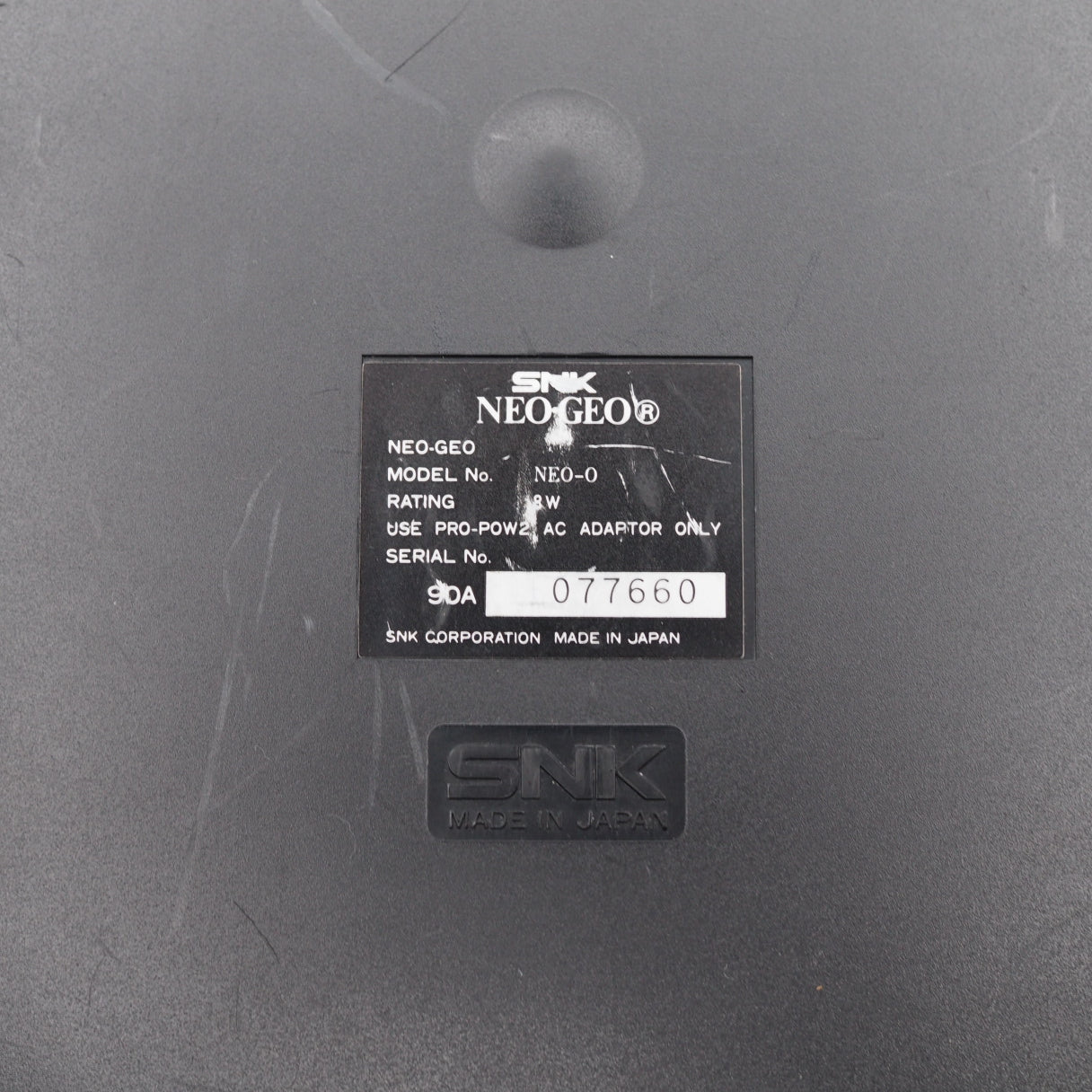 Used NEO GEO AES Console System + Controller UNIBIOS SNK - Tested & Working