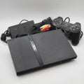 Used PS2 Slim Console system SCPH-75000 Charcoal Black [NTSC-J] - Tested & Working
