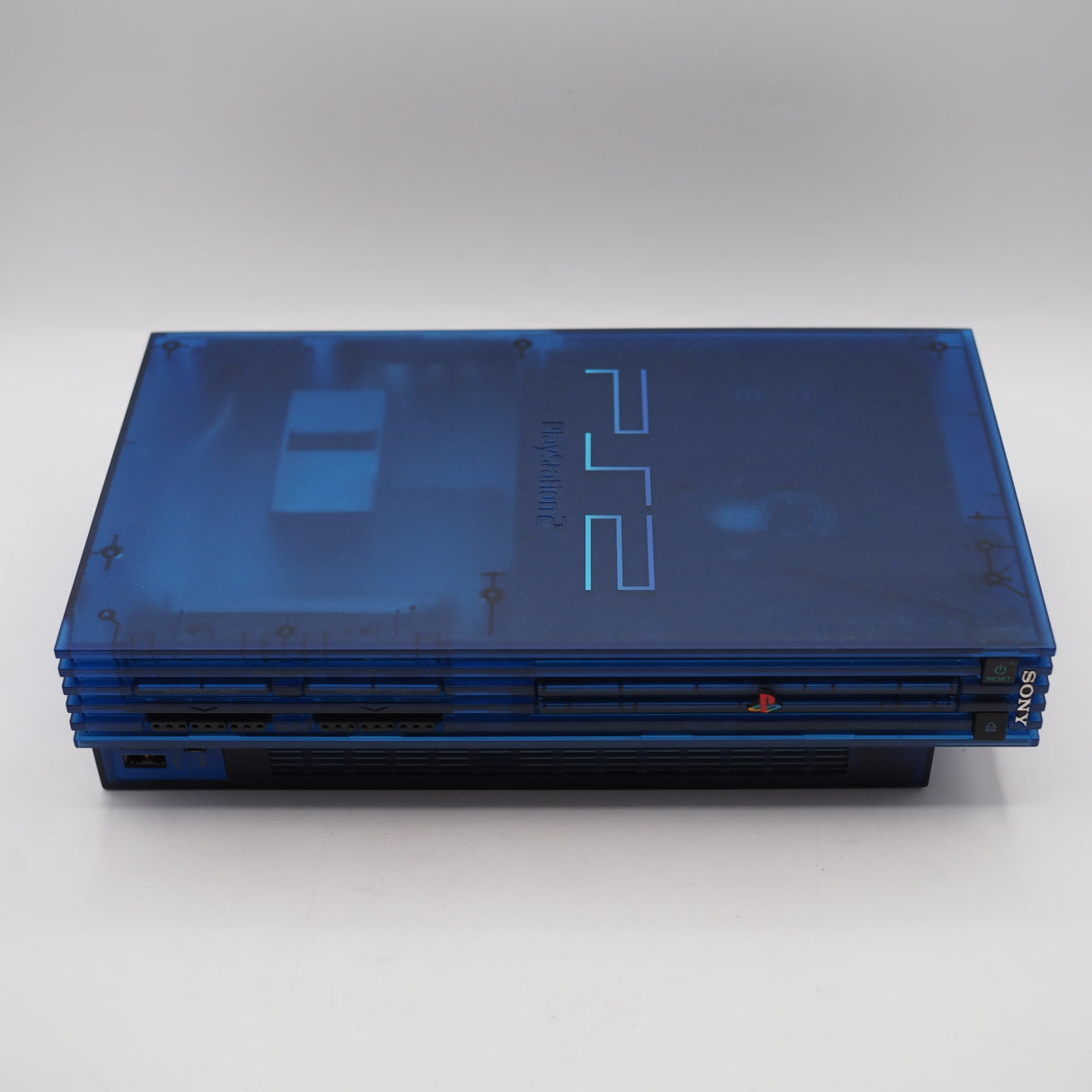 Used PS2 Console system SCPH-37000 OCEAN BLUE [NTSC-J] - Tested & Working