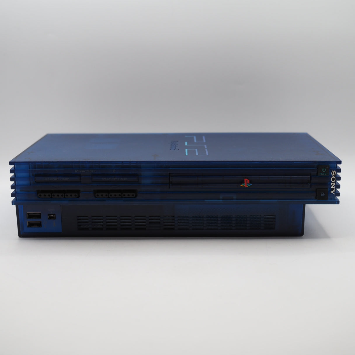 Used PS2 Console system SCPH-37000 OCEAN BLUE [NTSC-J] - Tested & Working