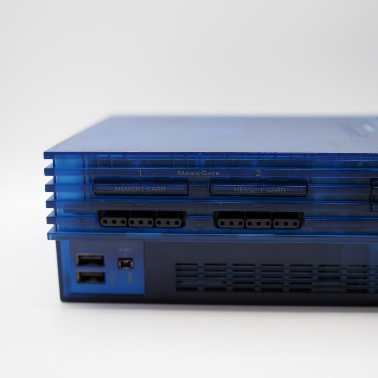 Used PS2 Console system SCPH-37000 OCEAN BLUE [NTSC-J] - Tested & Working