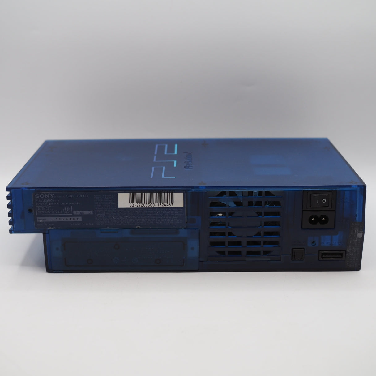 Used PS2 Console system SCPH-37000 OCEAN BLUE [NTSC-J] - Tested & Working