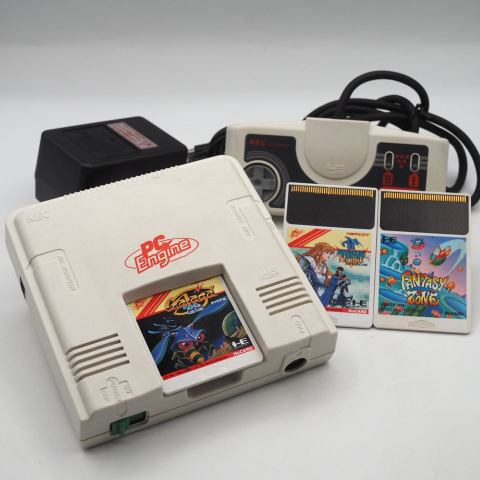 NEC PC Engine PI-TG001 Console w/ Galaga ’88, Dragon Spirit & Fantasy Zone Bundle Used — NEC | Enjoy Game Japan