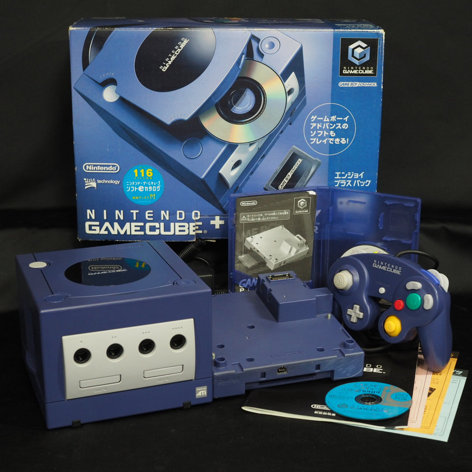 Used Nintendo GameCube Console System Violet + Game Boy Player Enjoy Plus Pack Boxed [NTSC-J] [NTSC-U/C] - Tested & Working