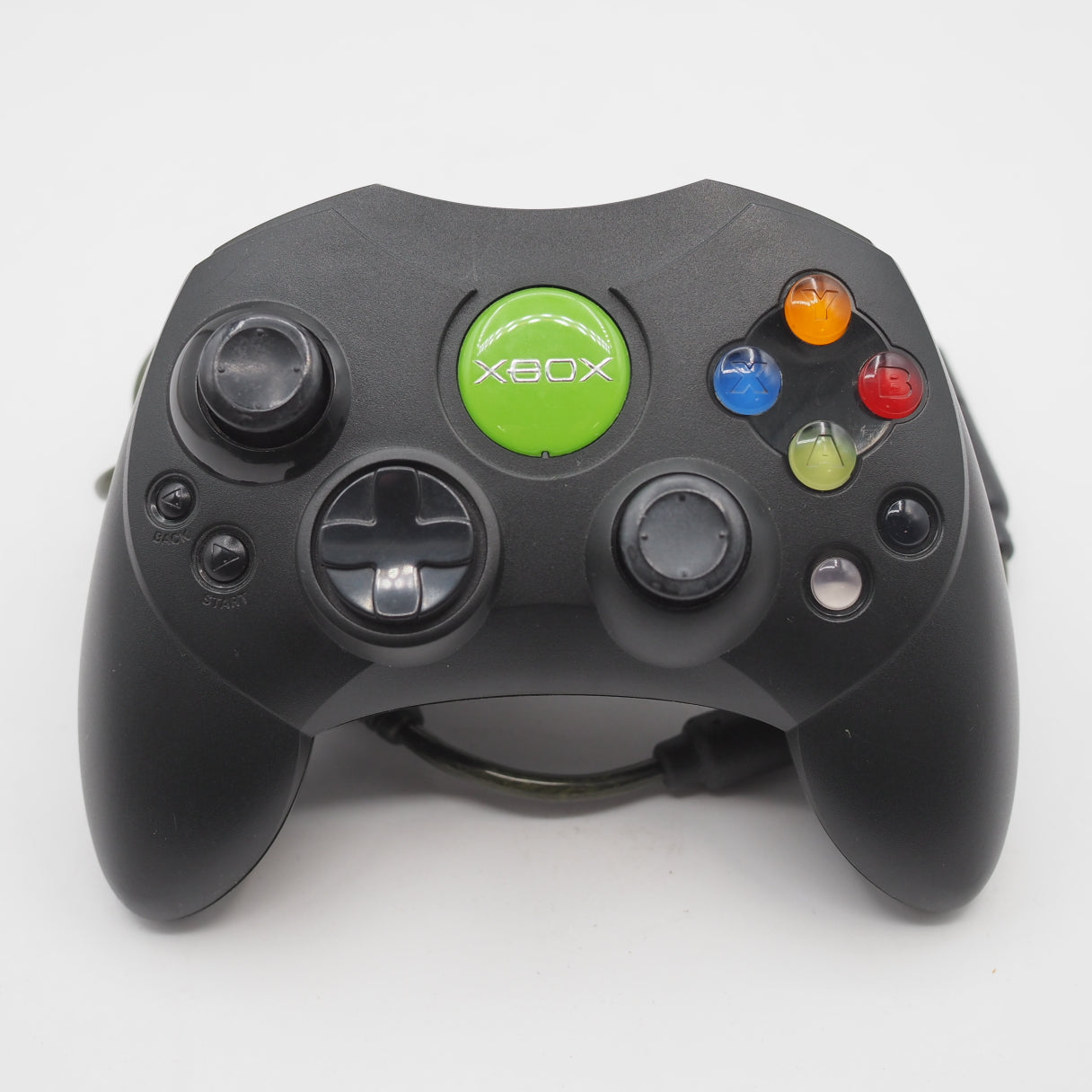 Used Microsoft Xbox Controller Black For Original Xbox - Tested & Working