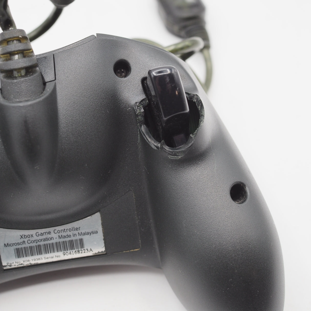Used Microsoft Xbox Controller Black For Original Xbox - Tested & Working
