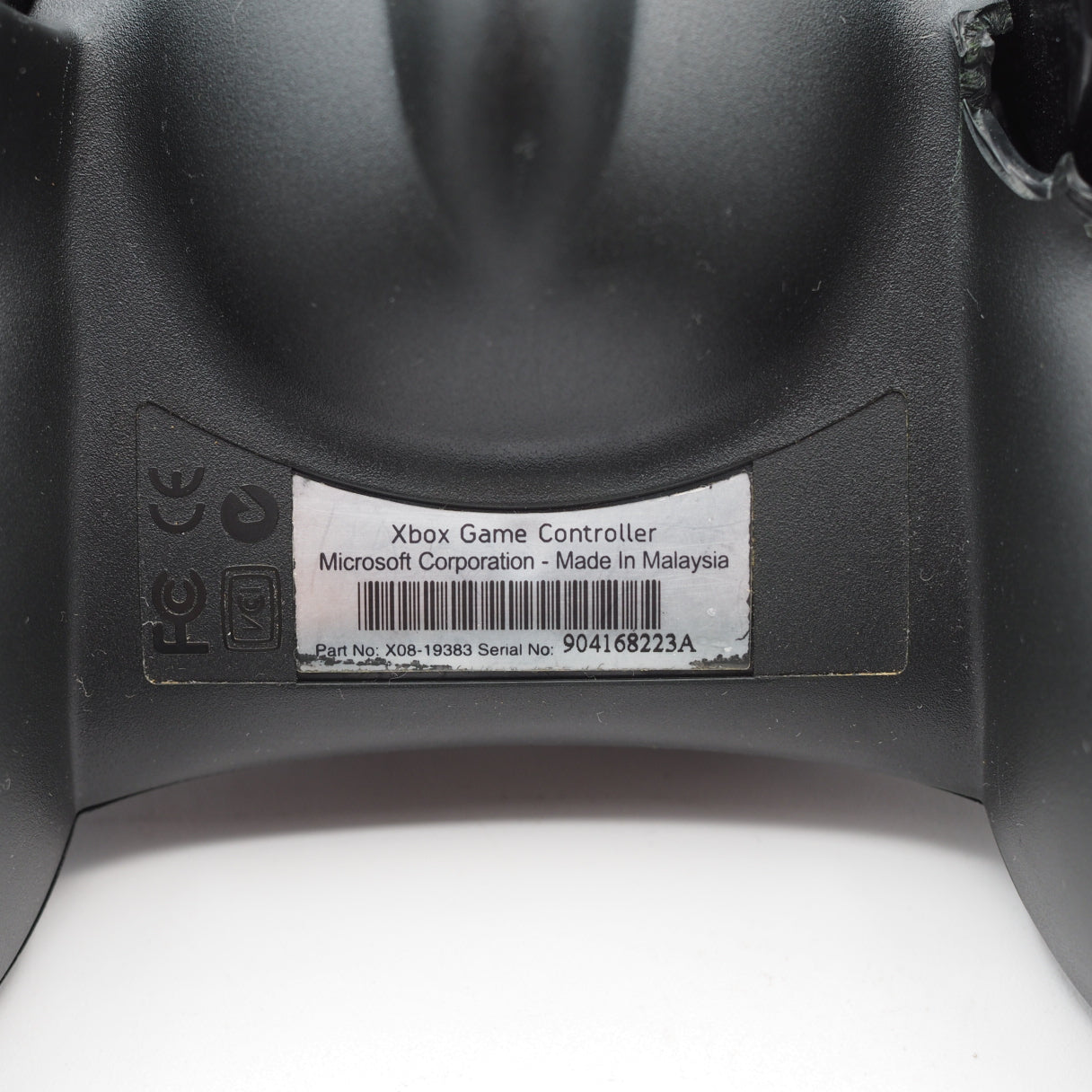 Used Microsoft Xbox Controller Black For Original Xbox - Tested & Working