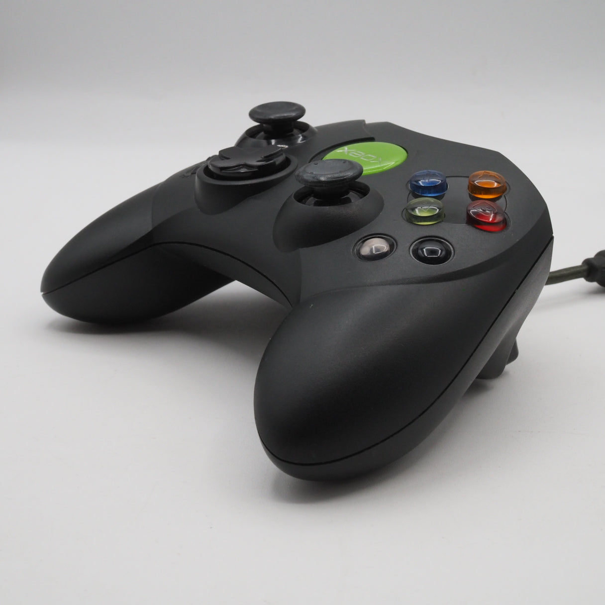 Used Microsoft Xbox Controller Black For Original Xbox - Tested & Working