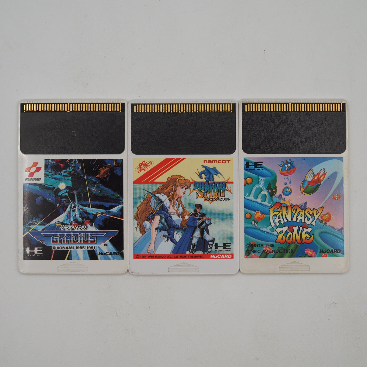 NEC PC Engine PI-TG001 Console w/ Gradius, Dragon Spirit & Fantasy Zone Bundle Used