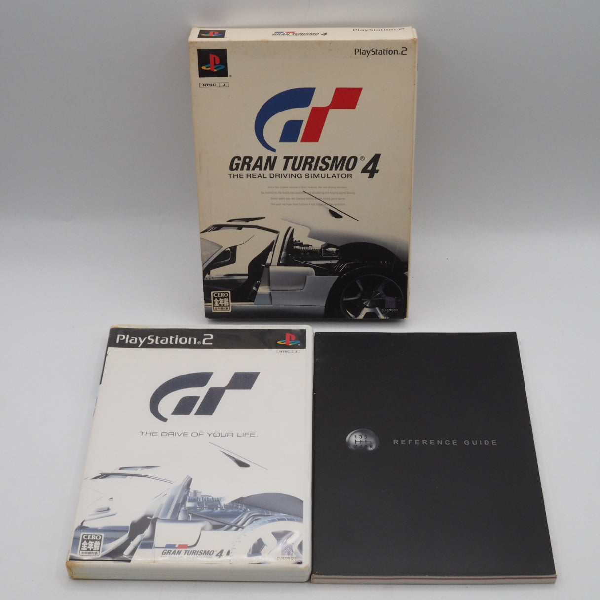 Used PS2 RACING Pack Console system SCPH-55000GT Boxed White NTSC-J - Tested & Working