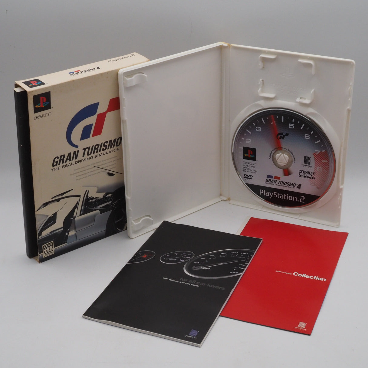 Used PS2 RACING Pack Console system SCPH-55000GT Boxed White NTSC-J - Tested & Working