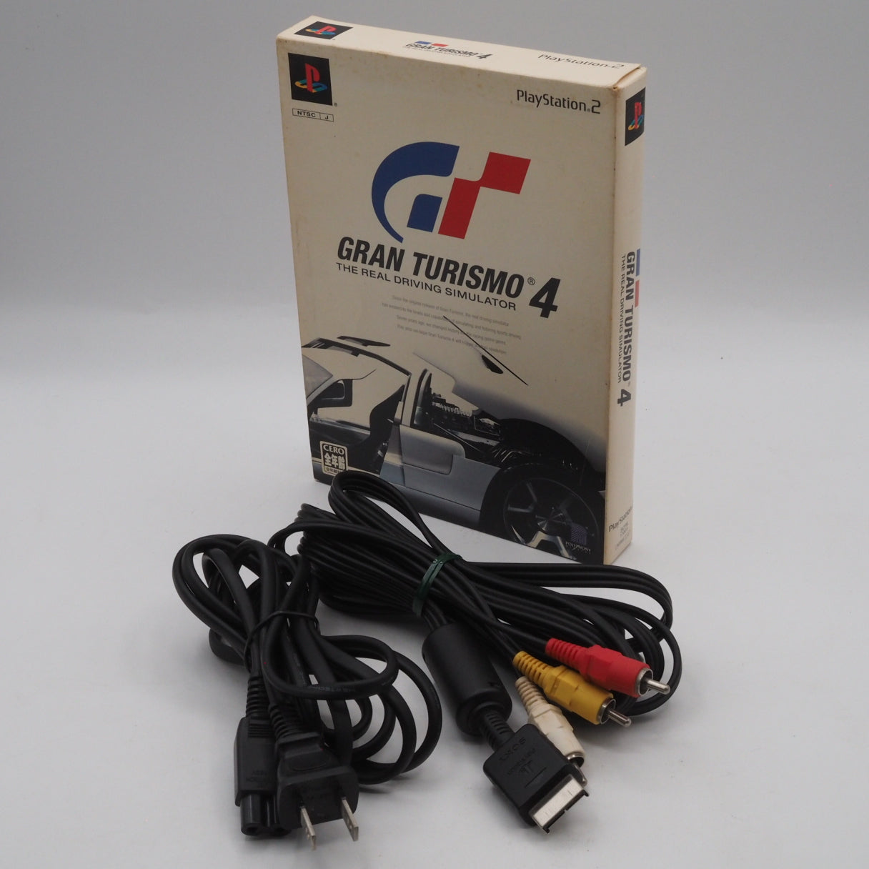 Used PS2 RACING Pack Console system SCPH-55000GT Boxed White NTSC-J - Tested & Working