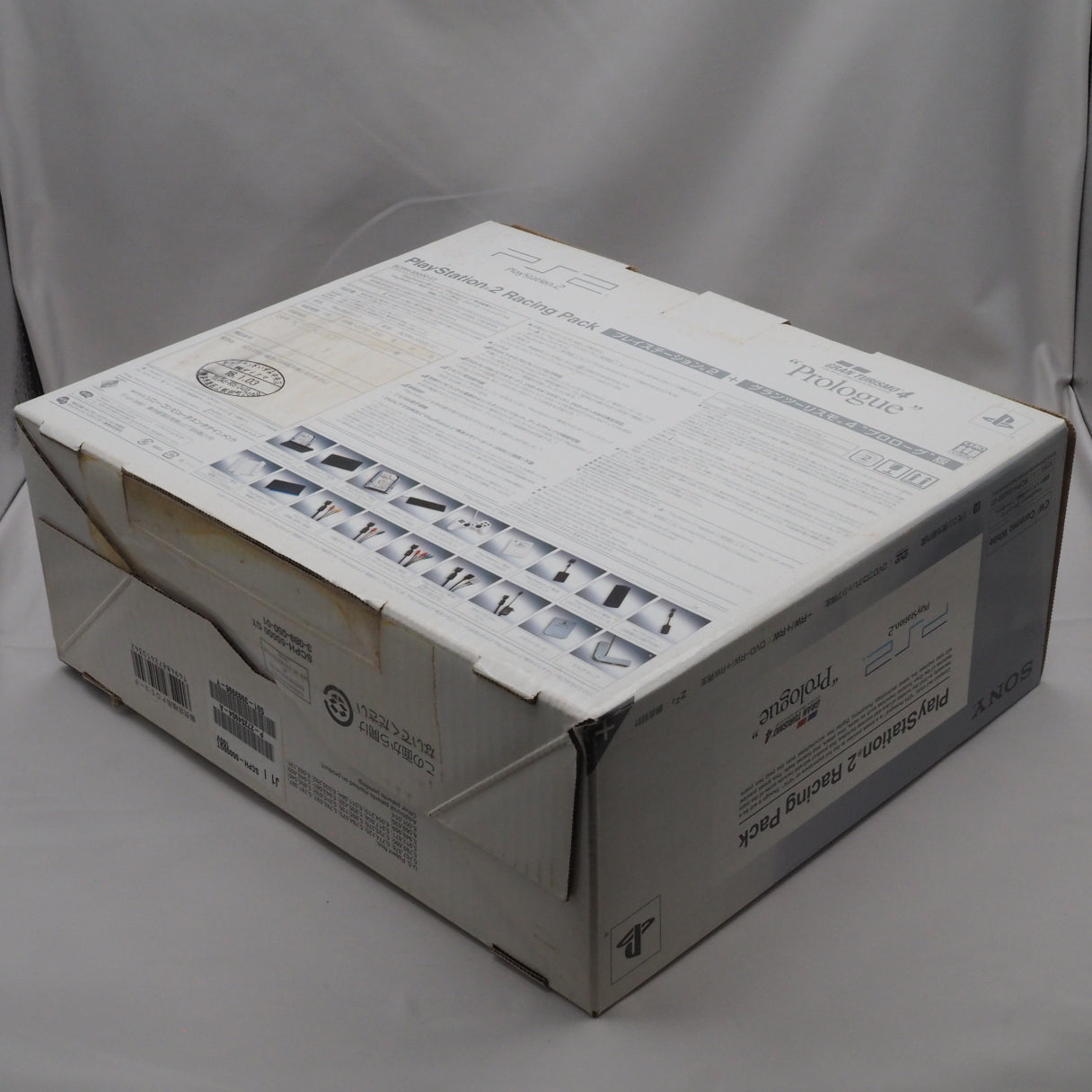 Used PS2 RACING Pack Console system SCPH-55000GT Boxed White NTSC-J - Tested & Working