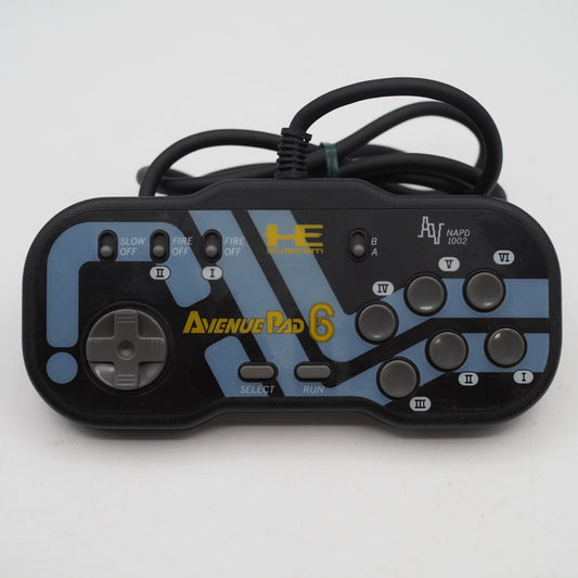 Used PC Engine Avenue Pad 6 Controller NAPD-1002 - Tested & Working