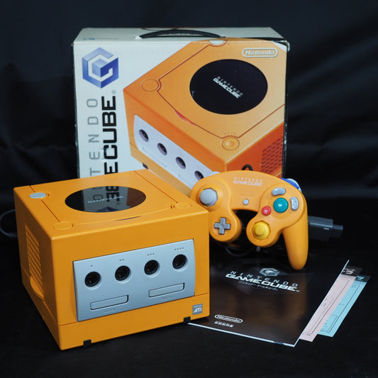 Used Nintendo GameCube Console System Orange DOL-001 NTSC-J NTSC-U/C - Tested & Working