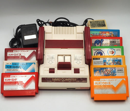 Nintendo Famicom Console system HVC-001 Bundle with a Game Set - Pick Your Series