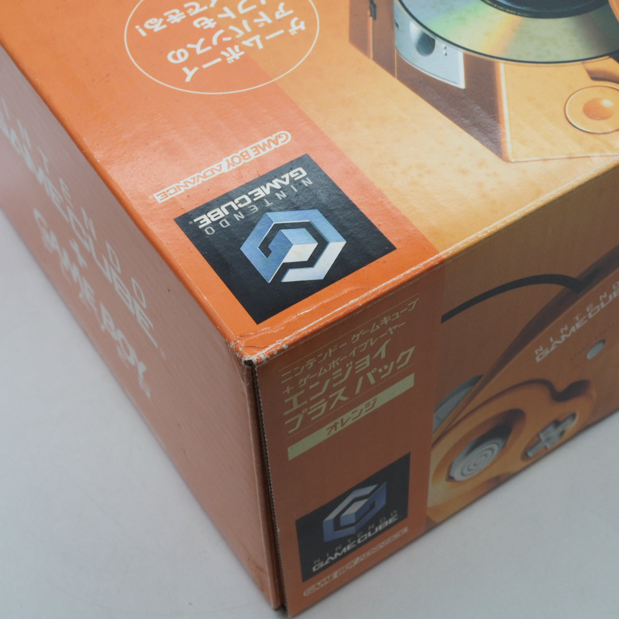 Nintendo GameCube Console System Orange DOL-001 + Game Boy Player Enjoy Plus Pack [NTSC-J, NTSC-U/S]