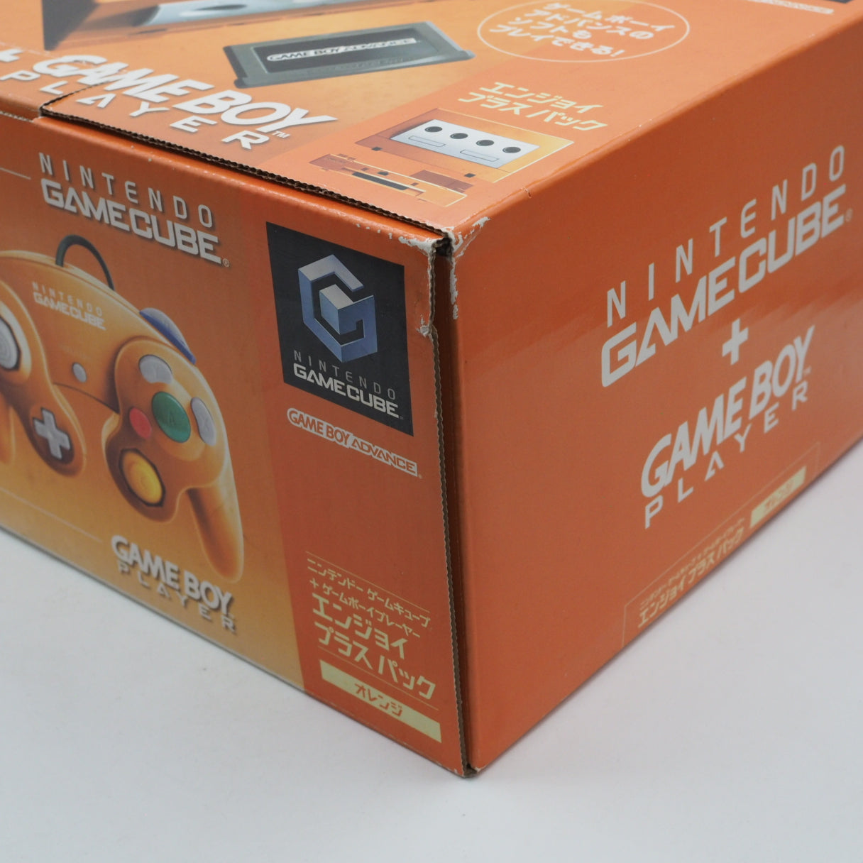Nintendo GameCube Console System Orange DOL-001 + Game Boy Player Enjoy Plus Pack [NTSC-J, NTSC-U/S]