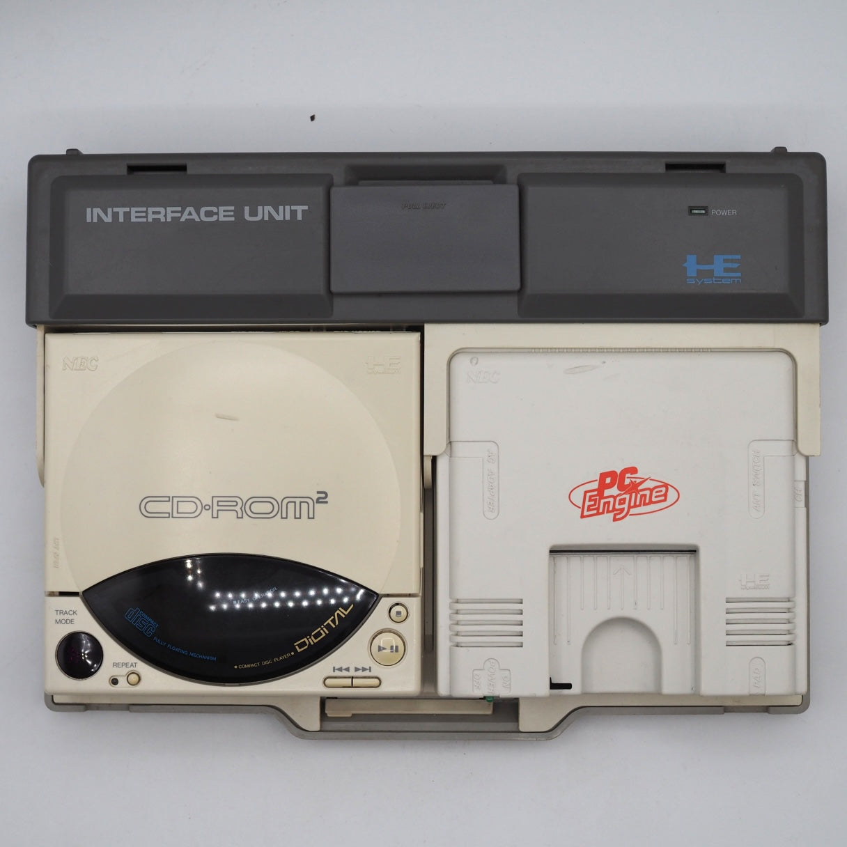 Used PC Engine INTERFACE UNIT IFU-30 CD-ROM² PC Engine W/SYSTEM CARD - Tested & Working