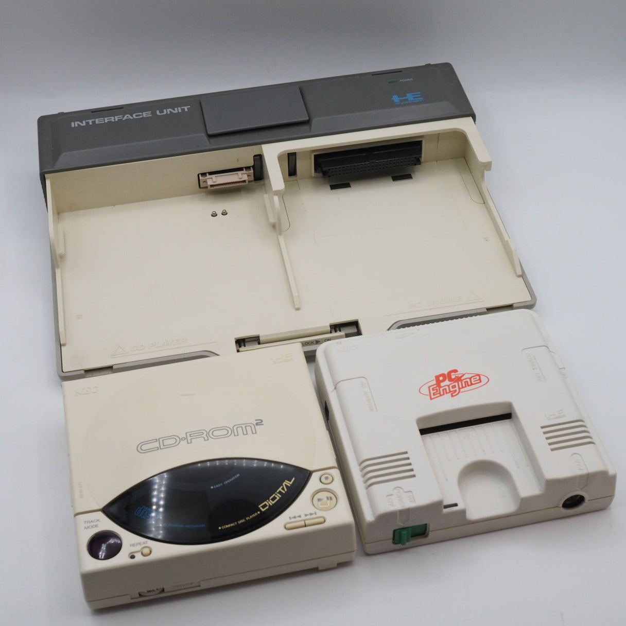 Used PC Engine INTERFACE UNIT IFU-30 CD-ROM² PC Engine W/SYSTEM CARD - Tested & Working