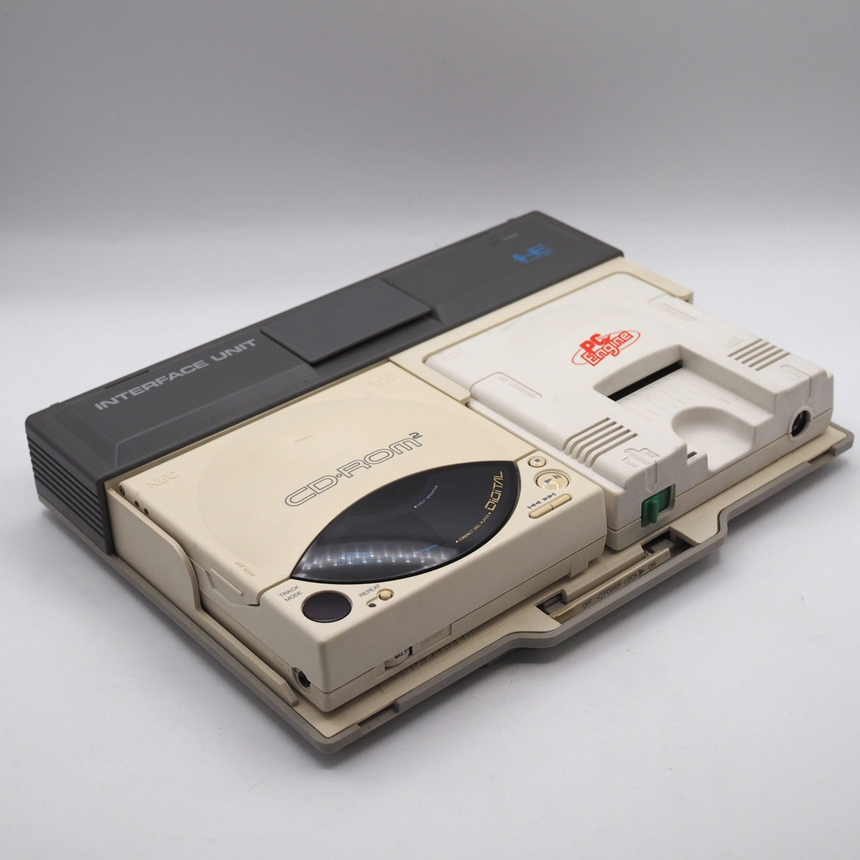 Used PC Engine INTERFACE UNIT IFU-30 CD-ROM² PC Engine W/SYSTEM CARD - Tested & Working