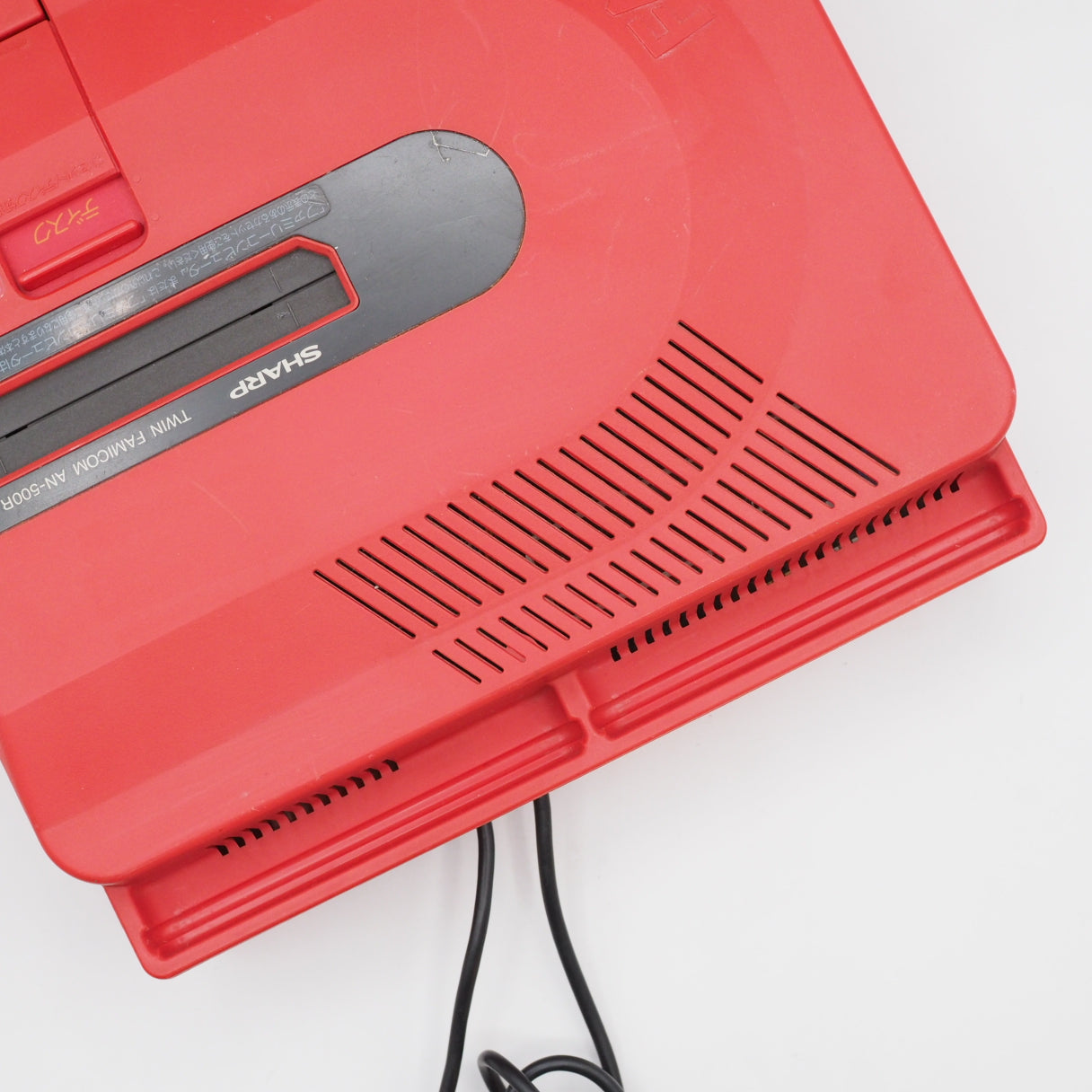 Used Sharp Twin Famicom Console system AN-500R [New Rubber Belt replaced] + Magnetic head protection sheet SET - Tested & Working