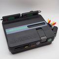 Used Sharp Twin Famicom Black Console AN505BK New Rubber Belt replaced - Tested & Working