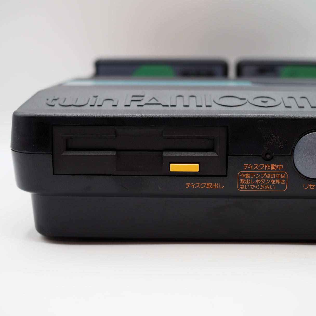 Used Sharp Twin Famicom Black Console AN505BK New Rubber Belt replaced - Tested & Working