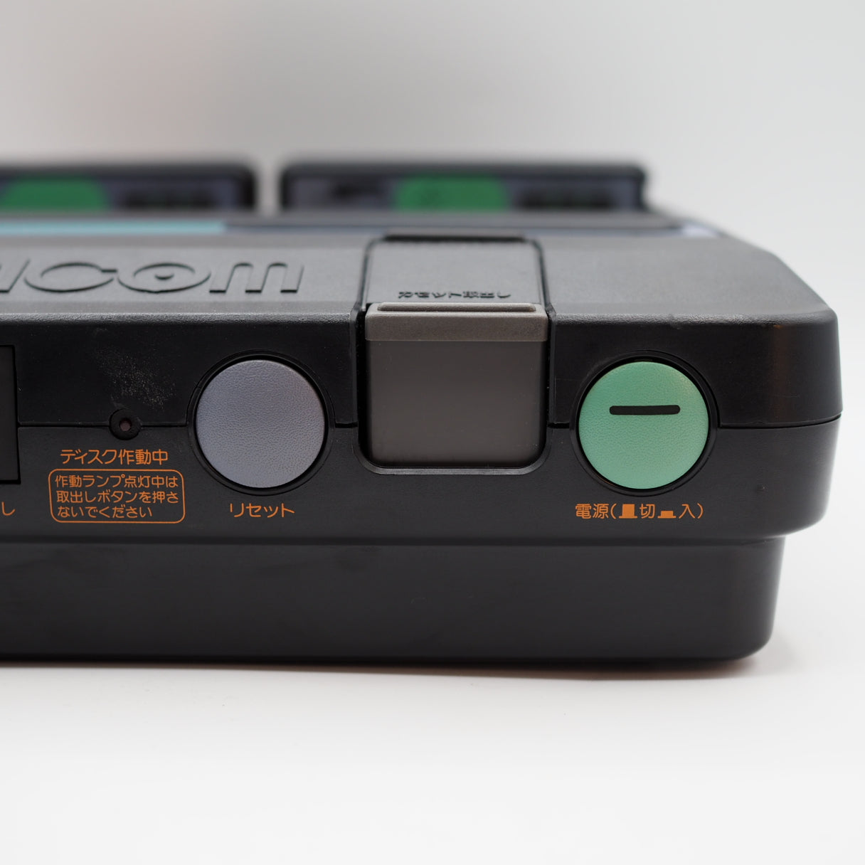 Used Sharp Twin Famicom Black Console AN505BK New Rubber Belt replaced - Tested & Working