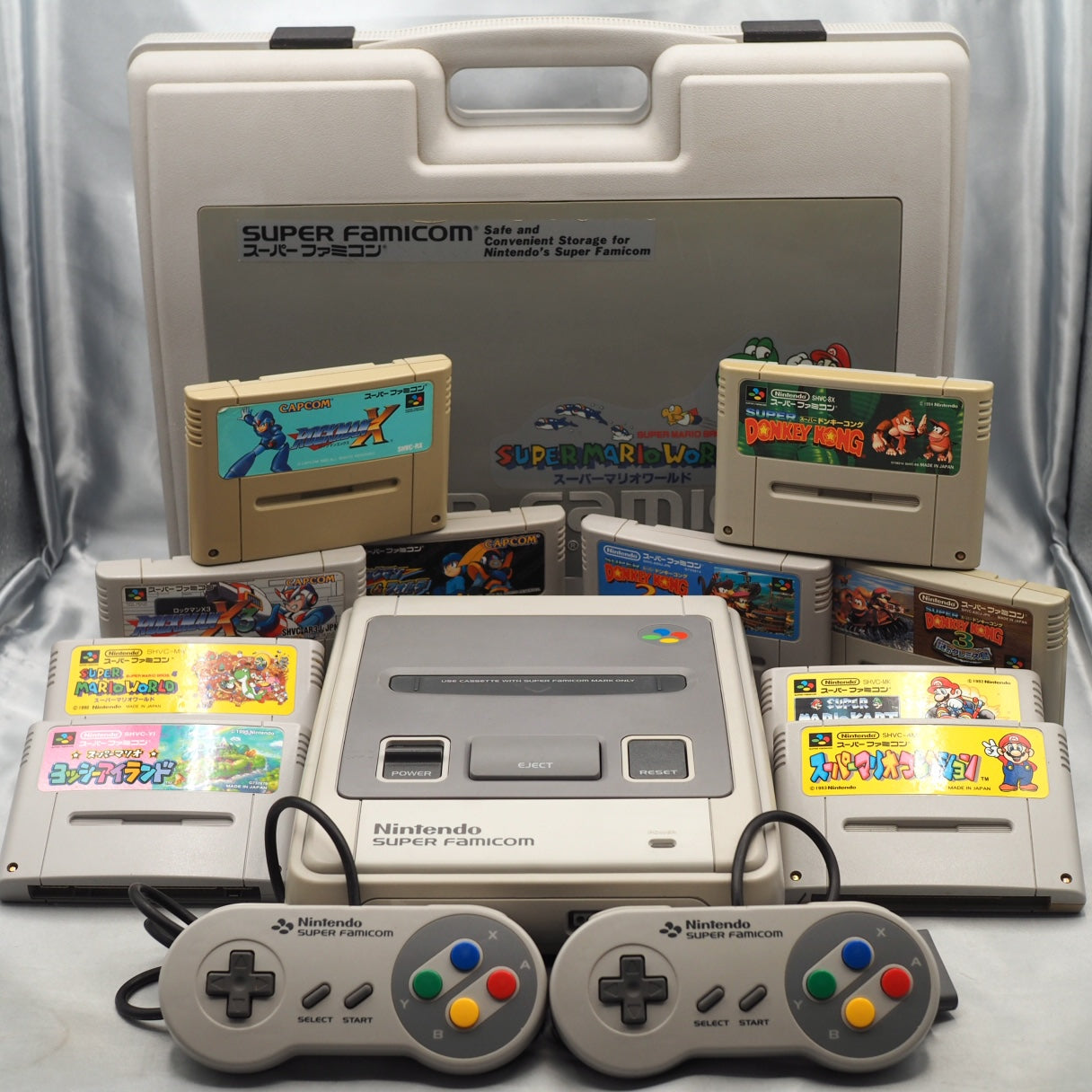 Nintendo Super Famicom Console + Carry Case NTSC-J Tested Choose Game Set