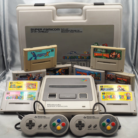 Nintendo Super Famicom Console + Carry Case NTSC-J Tested Choose Game Set