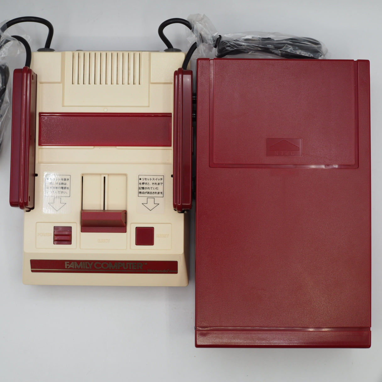 Used Nintendo Famicom + Disk System Console system SET Boxed [New Rubber Belt Replaced] - Tested & Working