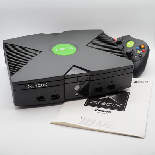 Used Microsoft Xbox Console system Black NTSC-J Original Xbox - Tested & Working