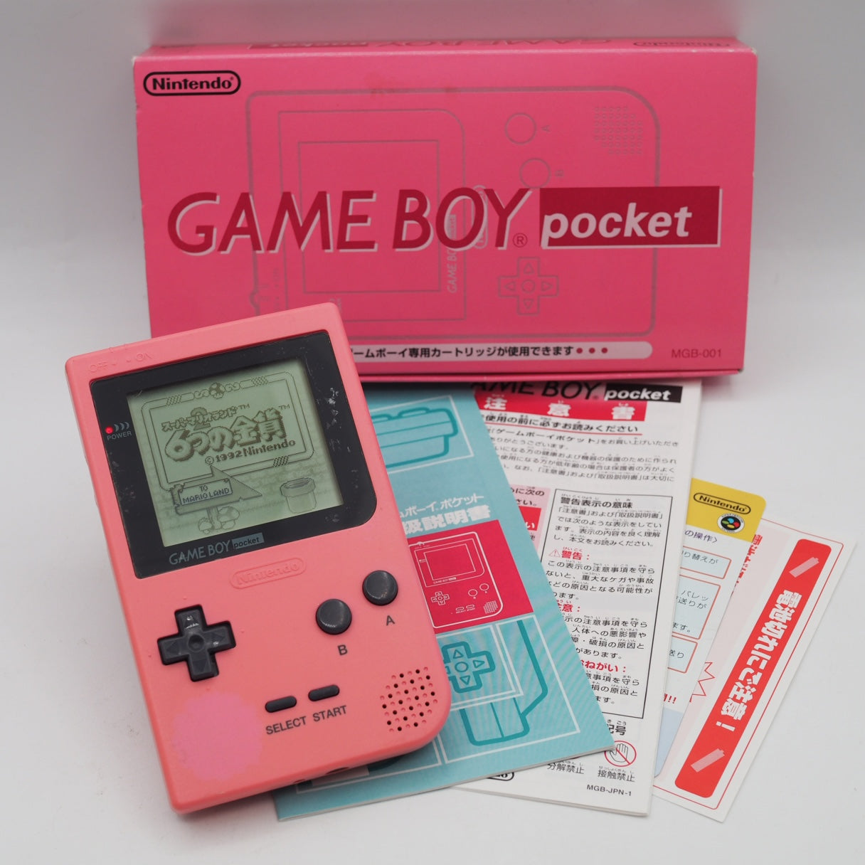 Used Nintendo GAMEBOY Pocket Pink Console MGB-001 Boxed - Tested & Working — Nintendo | Enjoy Game Japan – Japanese retro console – Enjoy Game Japan