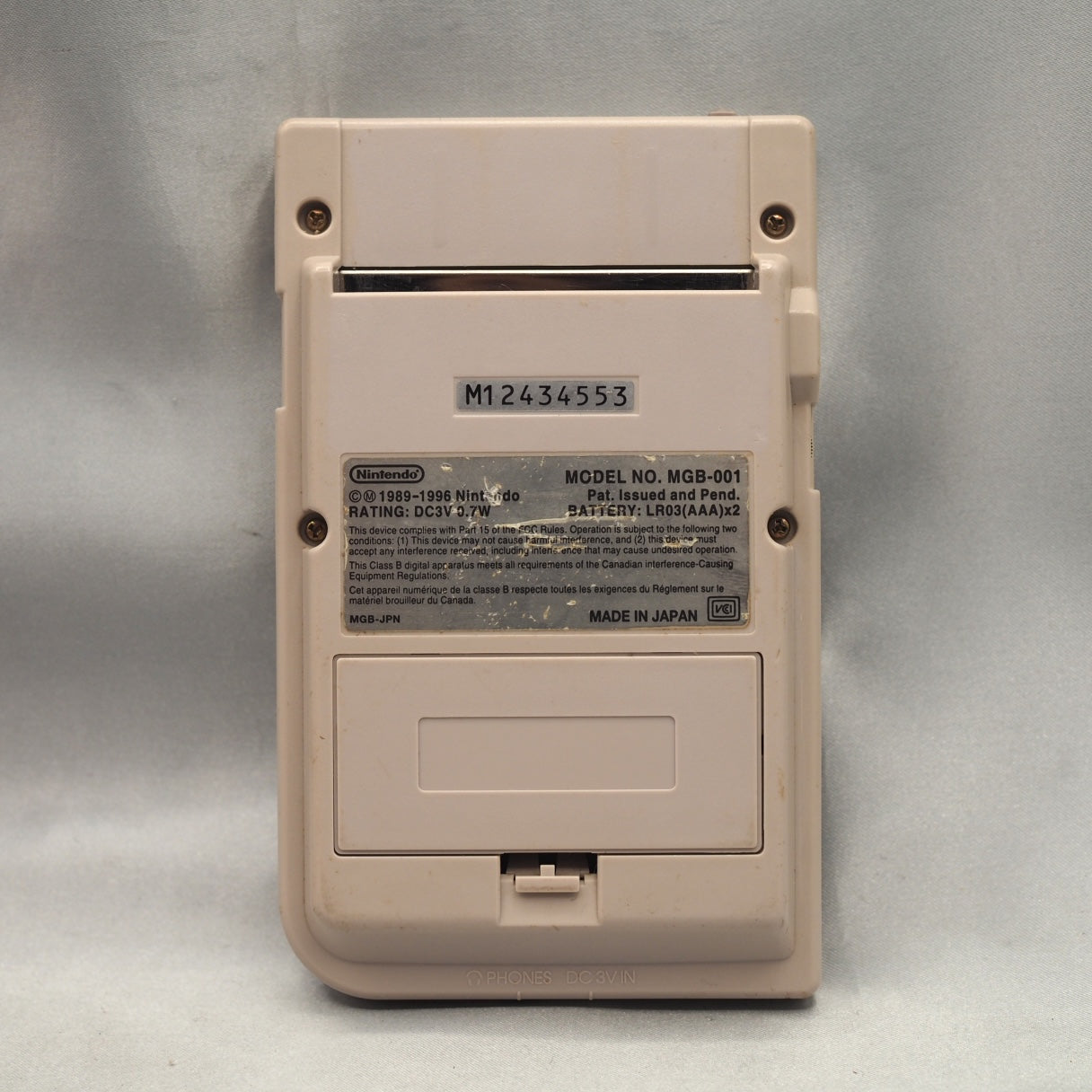 Nintendo GAMEBOY Pocket Hand Console MGB-001 Gray - Tested & Working