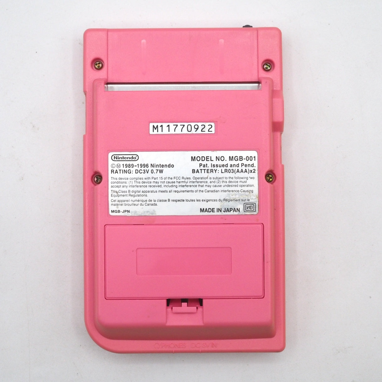 Used Nintendo GAMEBOY Pocket Pink Console MGB-001 Boxed - Tested & Working — Nintendo | Enjoy Game Japan