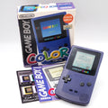 Used Nintendo GAME BOY COLOR Purple CGB-001 Handheld System Boxed - Tested & Working