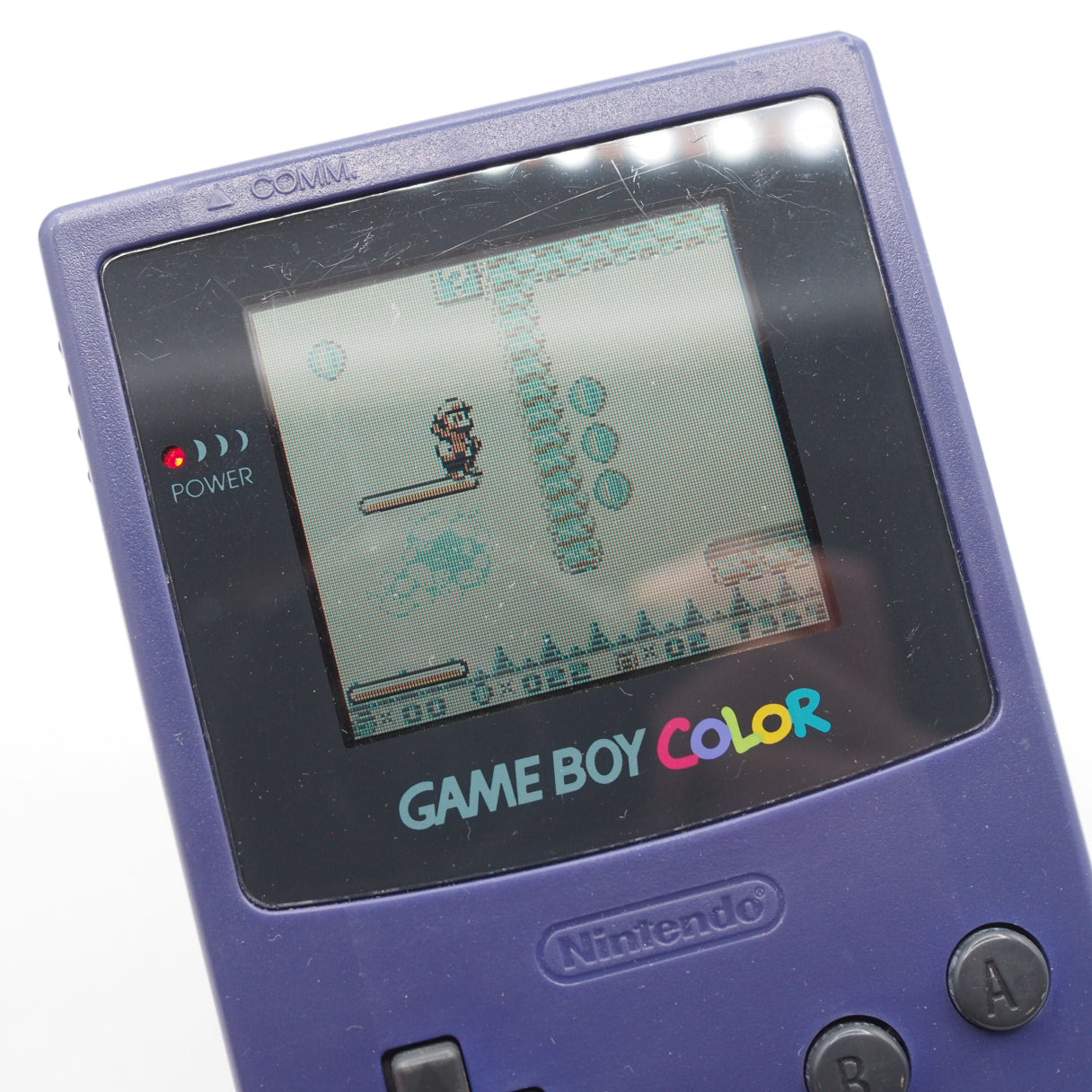 Used Nintendo GAME BOY COLOR Purple CGB-001 Handheld System Boxed - Tested & Working