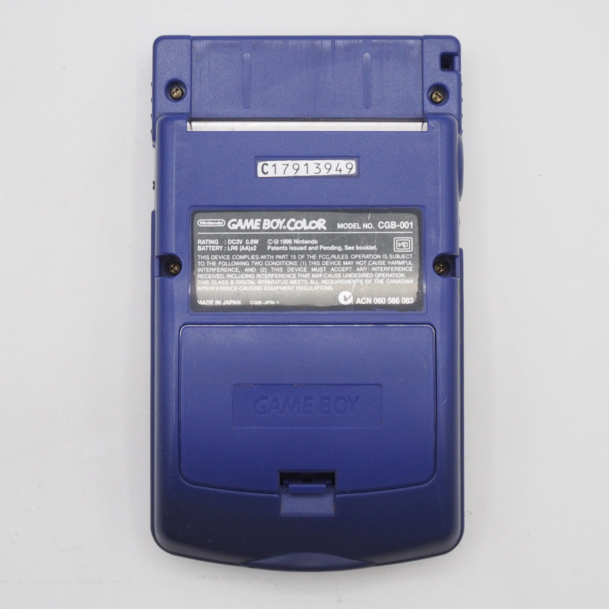 Used Nintendo GAME BOY COLOR Purple CGB-001 Handheld System Boxed - Tested & Working