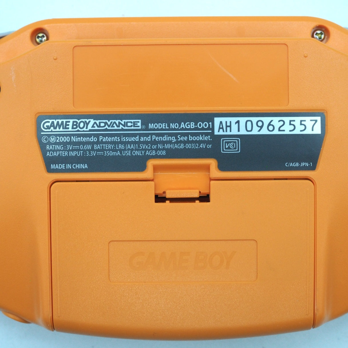 Used Nintendo Game Boy Advance Handheld Console Orange AGB-001 - Tested & Working