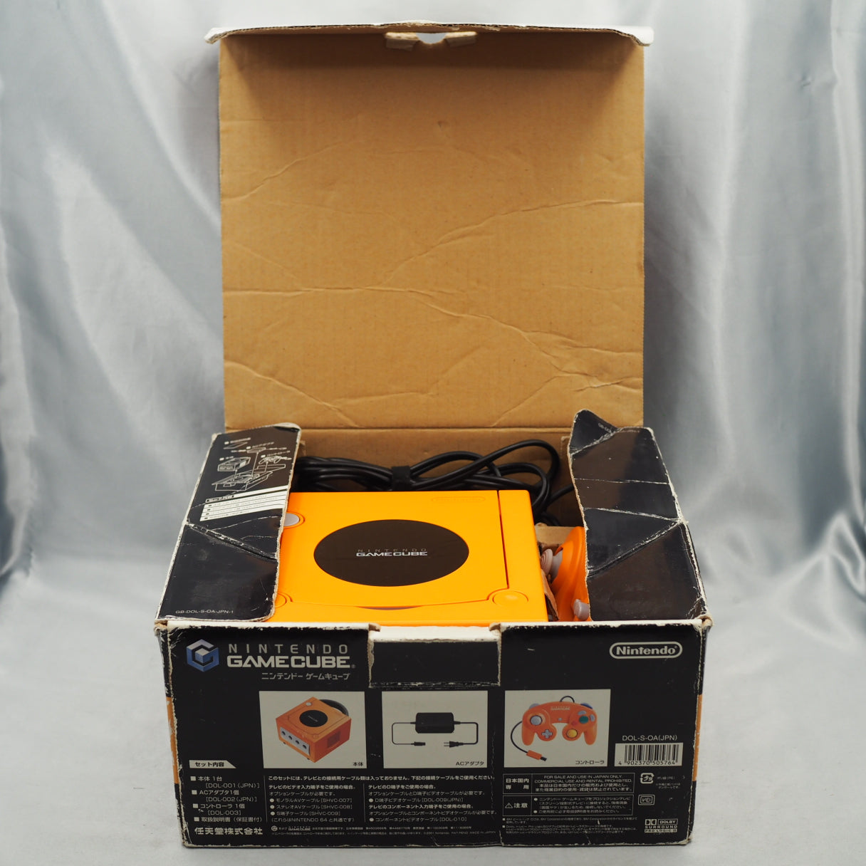 Used [Boxed & Refurbished] Nintendo GameCube Orange  DOL-001 NTSC-J NTSC-U/C Modified + DAIRANTO SMASH BROTHERS DX - Tested & Working