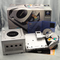 Used Nintendo GameCube Console System Silver + Game Boy Player Enjoy Plus Pack Boxed - Tested & Working