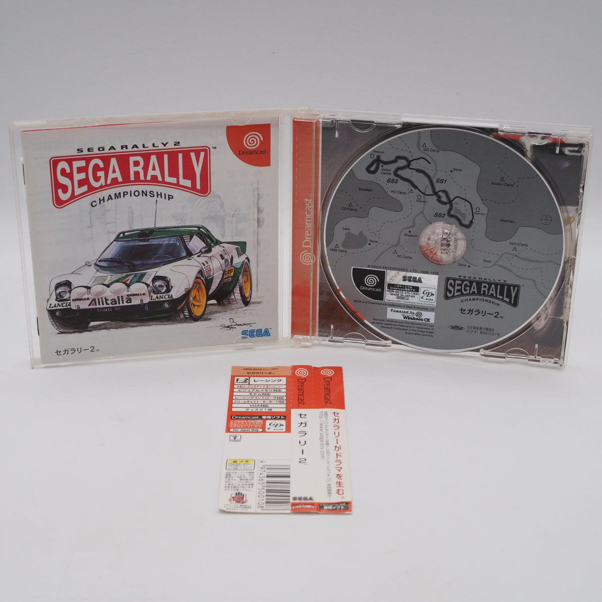 Used SEGA Dreamcast Controller HKT-7700 + Sega GT Homologation Special + Sega Rally Bundle - Tested & Working